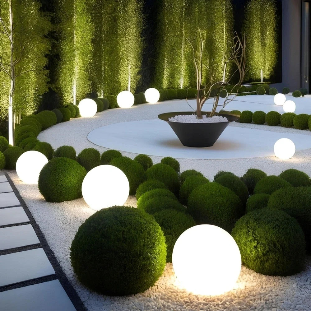 Lampe de jardin sphérique LED Norra Maison