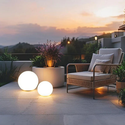 Lampe de jardin sphérique LED Norra Maison