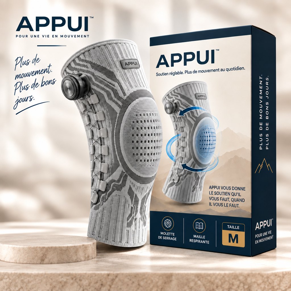 Appui™ – genouillère à molette de serrage