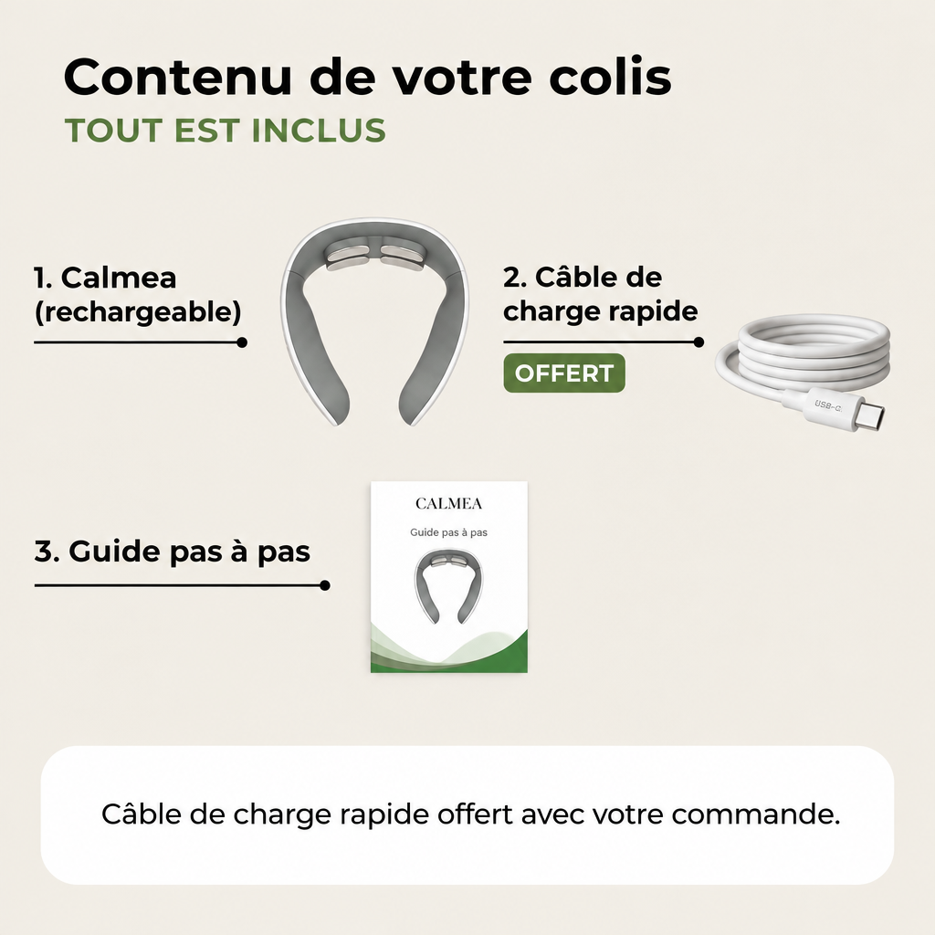 Calmea - contenu de votre colis