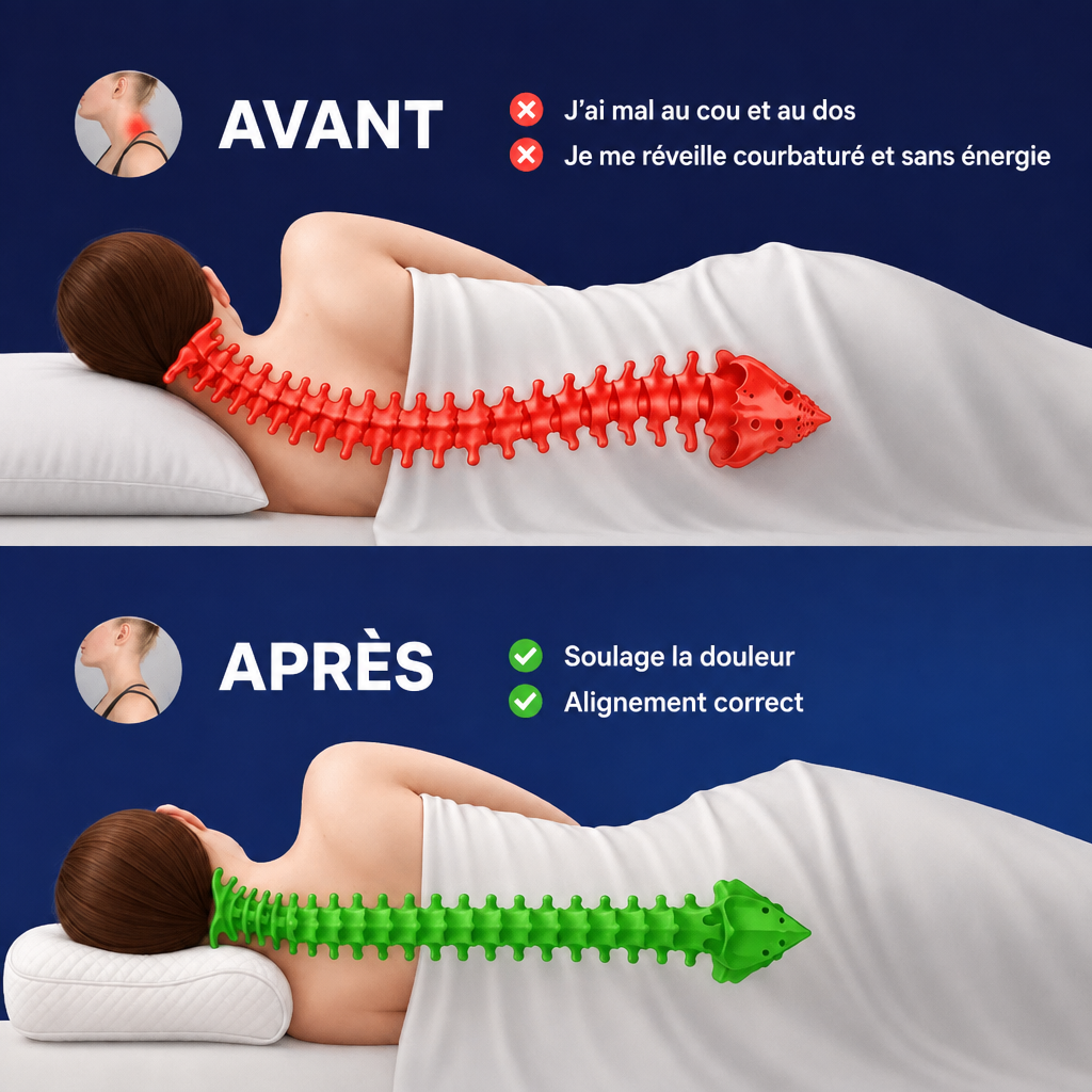 Avant / après : alignement de la colonne avec Somnea