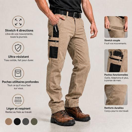 Tenace, pantalon de travail stretch