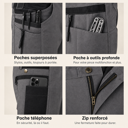 Les poches du pantalon Tenace