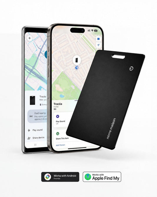 Carte Tracéa noire avec l'app de localisation