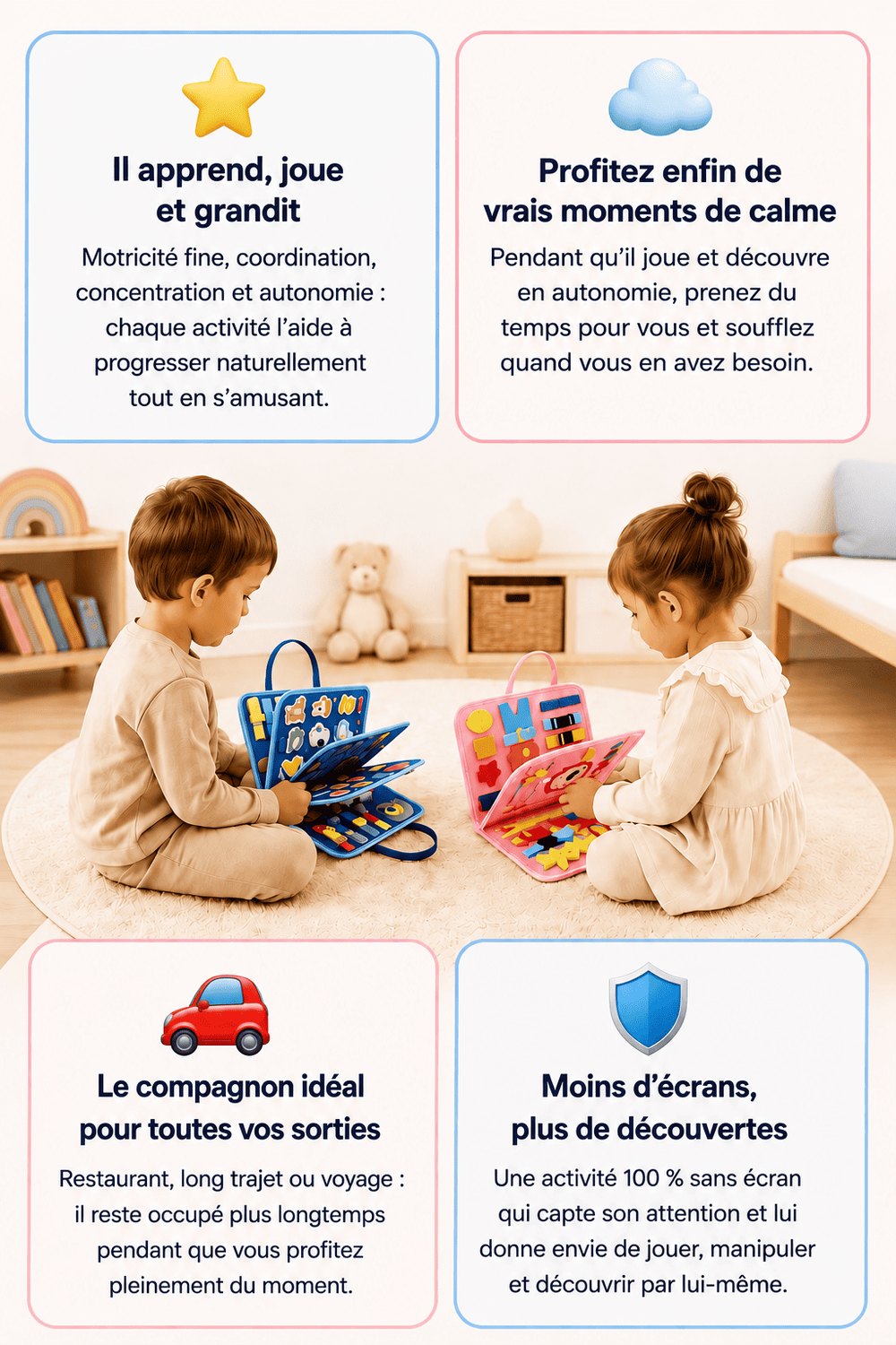 Il apprend, joue et grandit